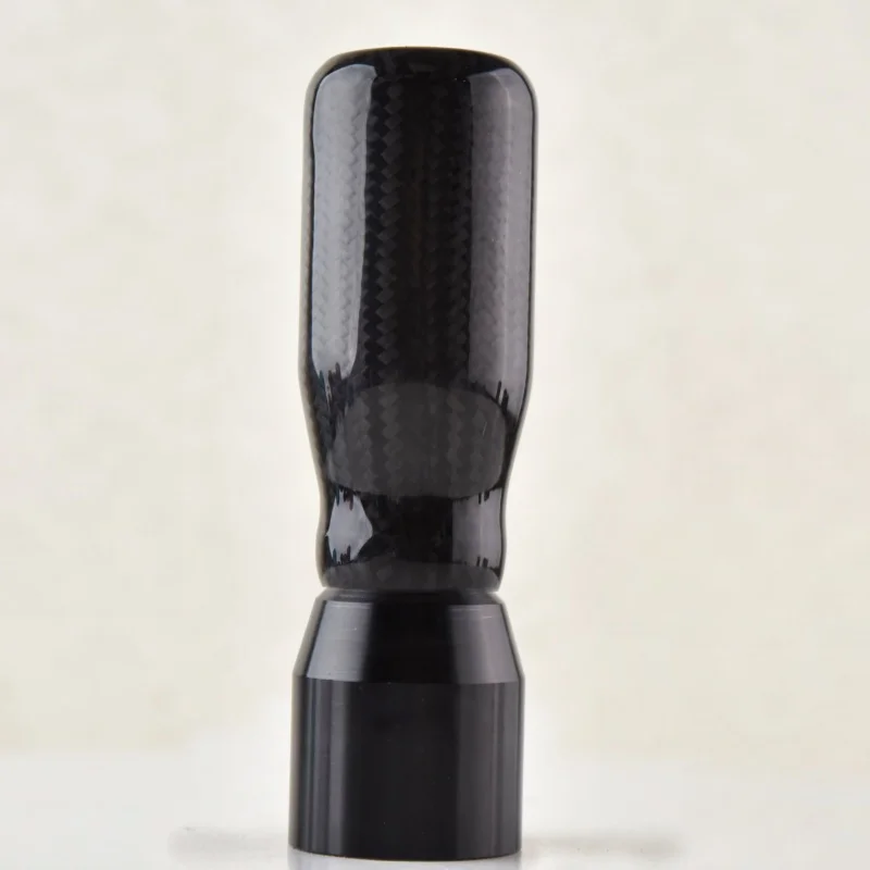 

Универсальная модификация автомобиля, головка рычага переключения передач из углеродного волокна, металлическая комбинация стержня переключения передач, черная для любителей автомобилей