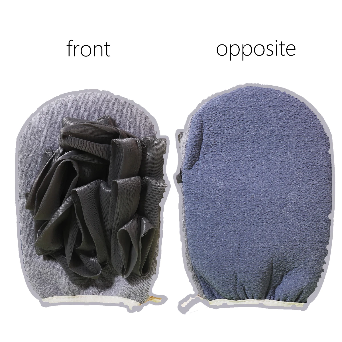 Double sided bath cleaning glove, bath exfoliating scrub, bath cleaning massage tennis ball, special for real hair wigs