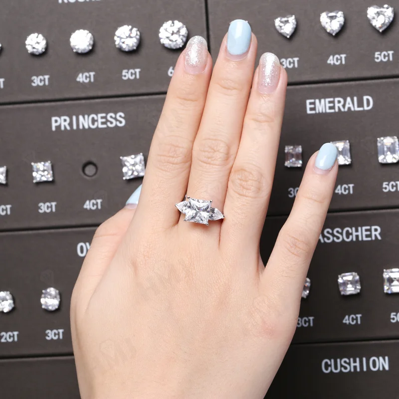 HMJ Jewelry Tools Caliper Diamond Carat Size Shape Customize Comparison Magnetic Ring Gem Base 10 Cuts 0.5-6CT for Jewelry Store
