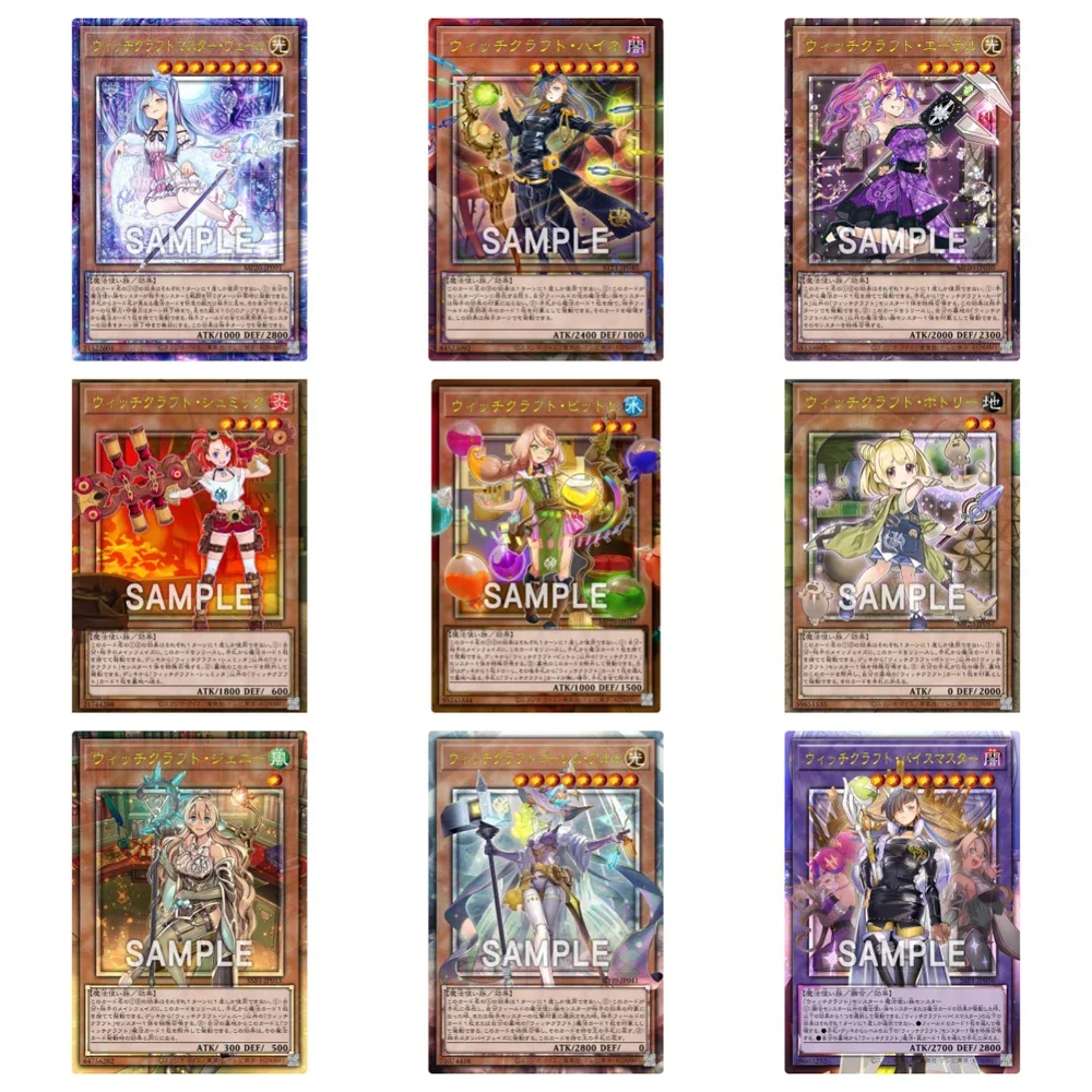 DIY Yu-Gi-Oh! Framed Full Painting Series Witchcrafter Madame Verre Golem Aruru Anime Peripheral Collection Card Holiday Gift