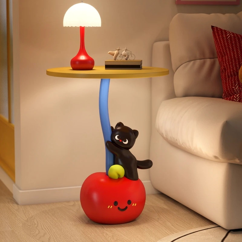 Dopamine side few creative living room sofa small round table cute cartoon shelf