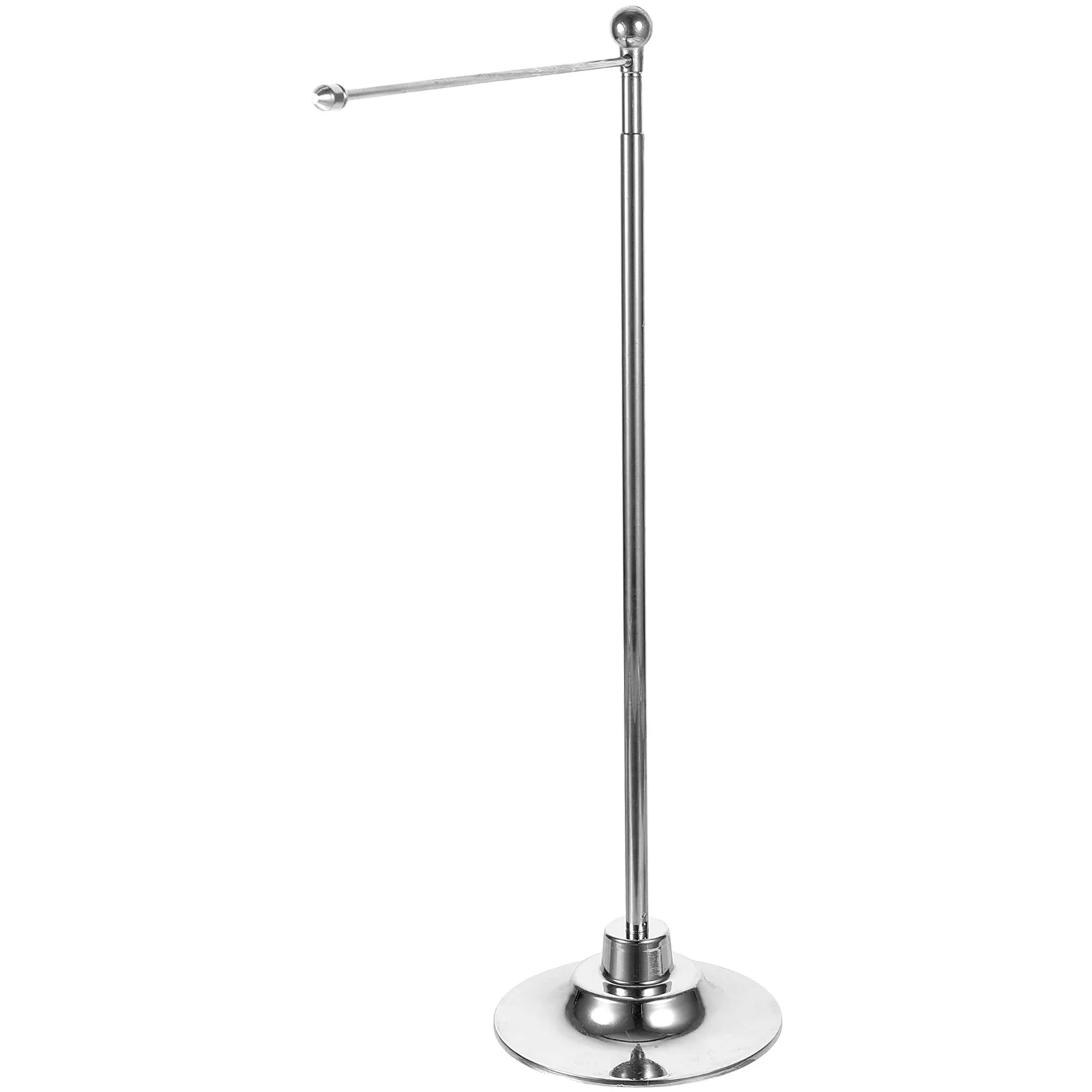 

Table Flag Pole Set Stainless Steel Desktop Stand for Office Home Classroom Metal Flag Holder Base Banner Display