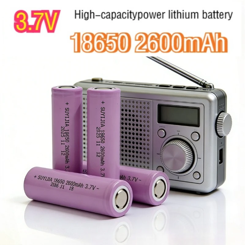 

Battery Rechargeable battery 18650 2600mAh real 3.7V lithium-ion battery suitable for remote control cars and remotecontrolboats