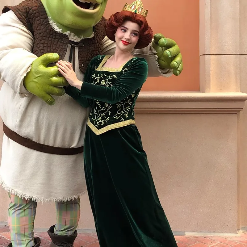 Anime Princess Green Dress Fiona Dress Shrek Cosplay Costume Fancy Fantasy  Party Suit Roleplay for Adult Woman Princess Outfits - AliExpress 200000532