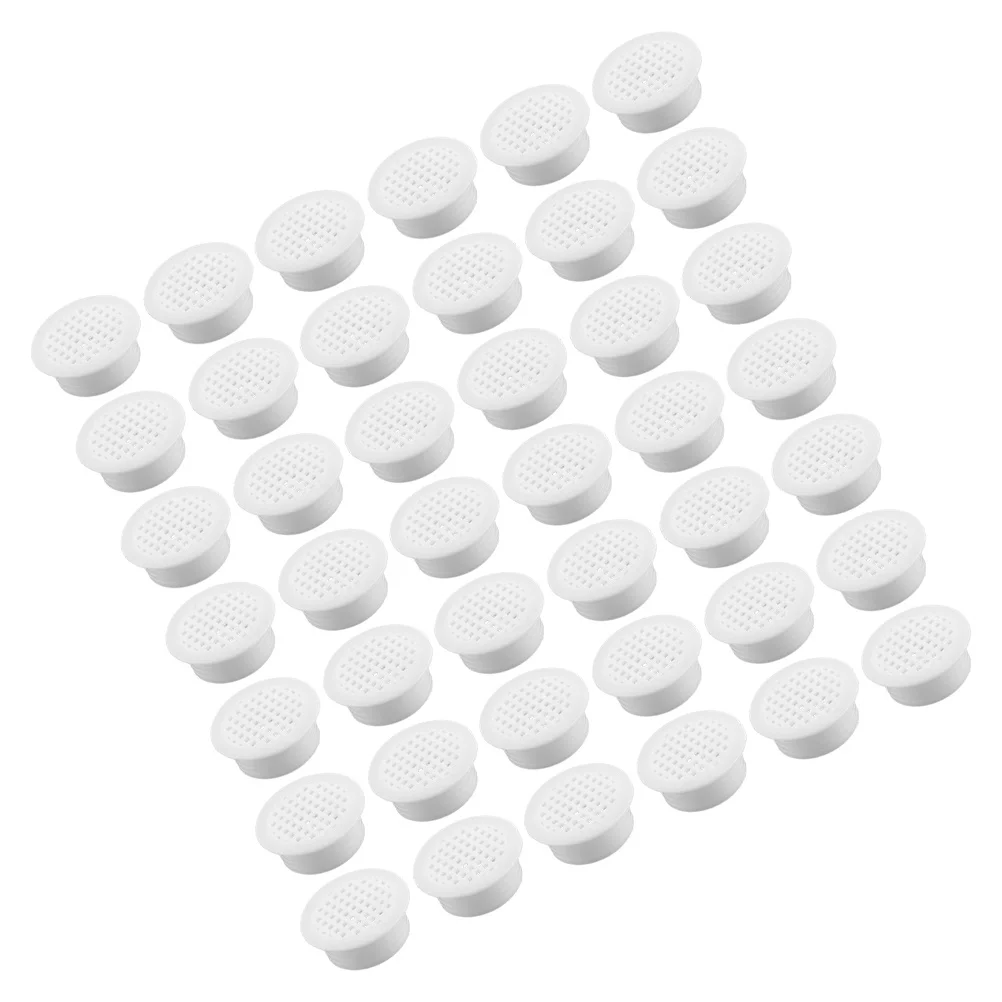 

50 шт., 35 мм, дверная вентиляционная крышка для обувного шкафа, аксессуары для кухонного шкафа для ванной комнаты, замена вентиляционного отверстия