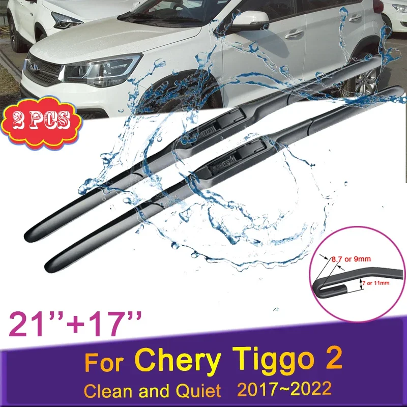 

Автомобильные щетки стеклоочистителя для Chery Tiggo 3x Tiggo 2 2017 ~ 2022 2018 2019 Переднее ветровое стекло Щетки для ветрового стекла Стеклоочистители Наклейки Аксессуары