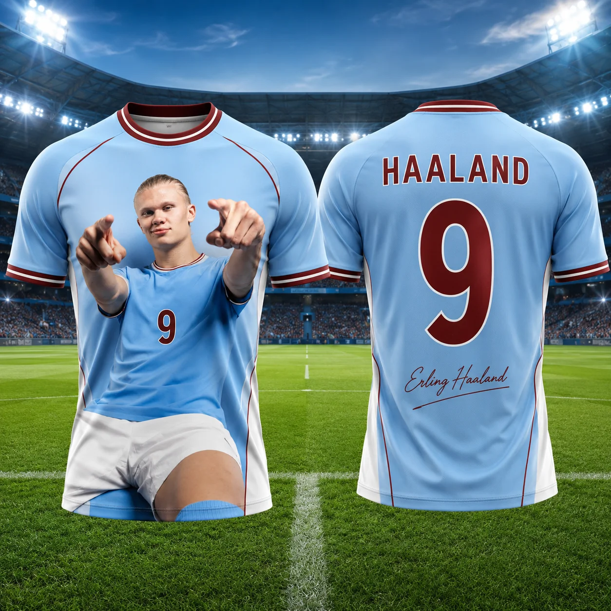 Haaland Men Soccer Jersey Breathable Performance Football Shirt Lightweight Training Apparel For Outdoor Sports And Fan Wear