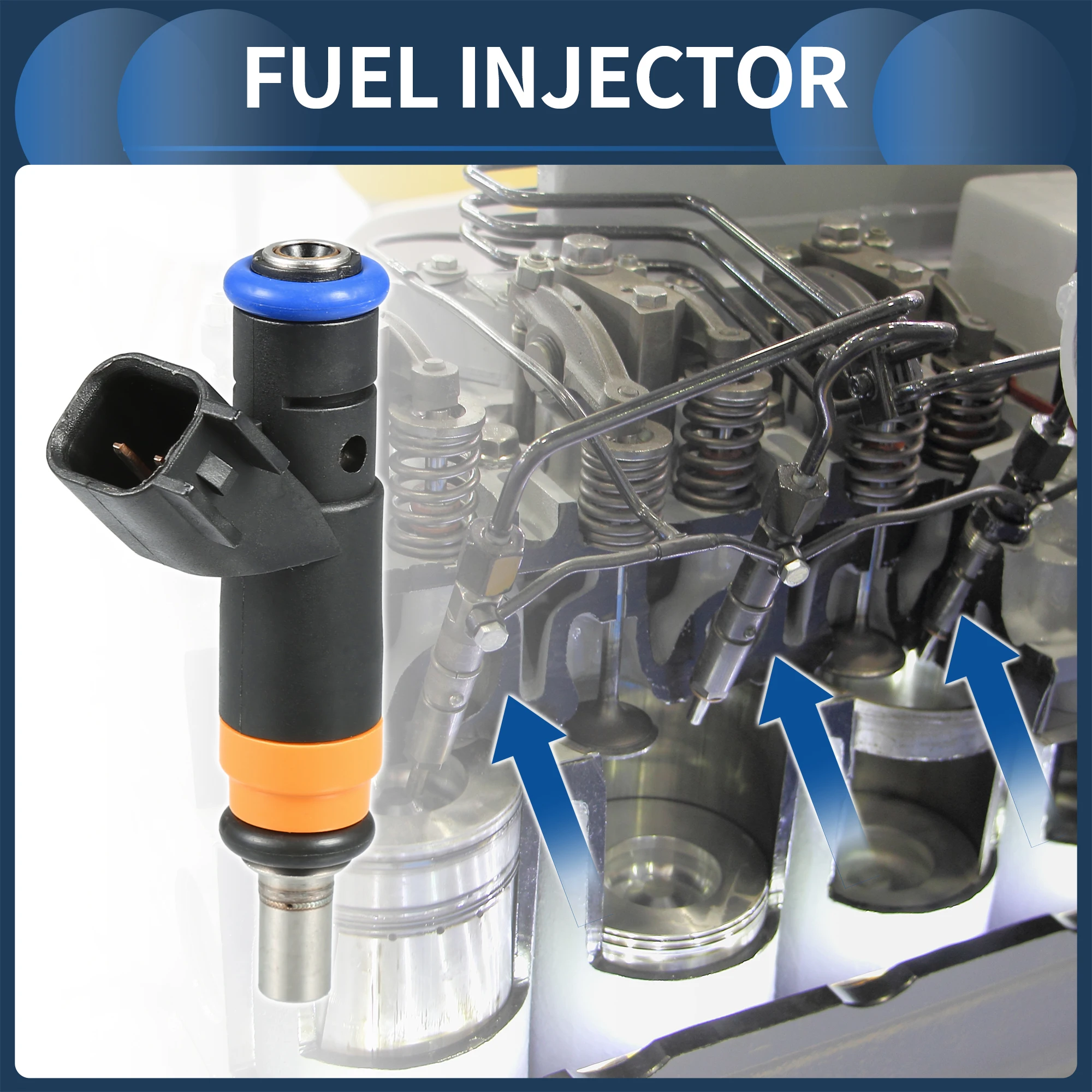 

UXCELL No.05037479AA Fuel Injector for Dodge for Ram 1500 2009-2010 5.7L Black 8 Pcs