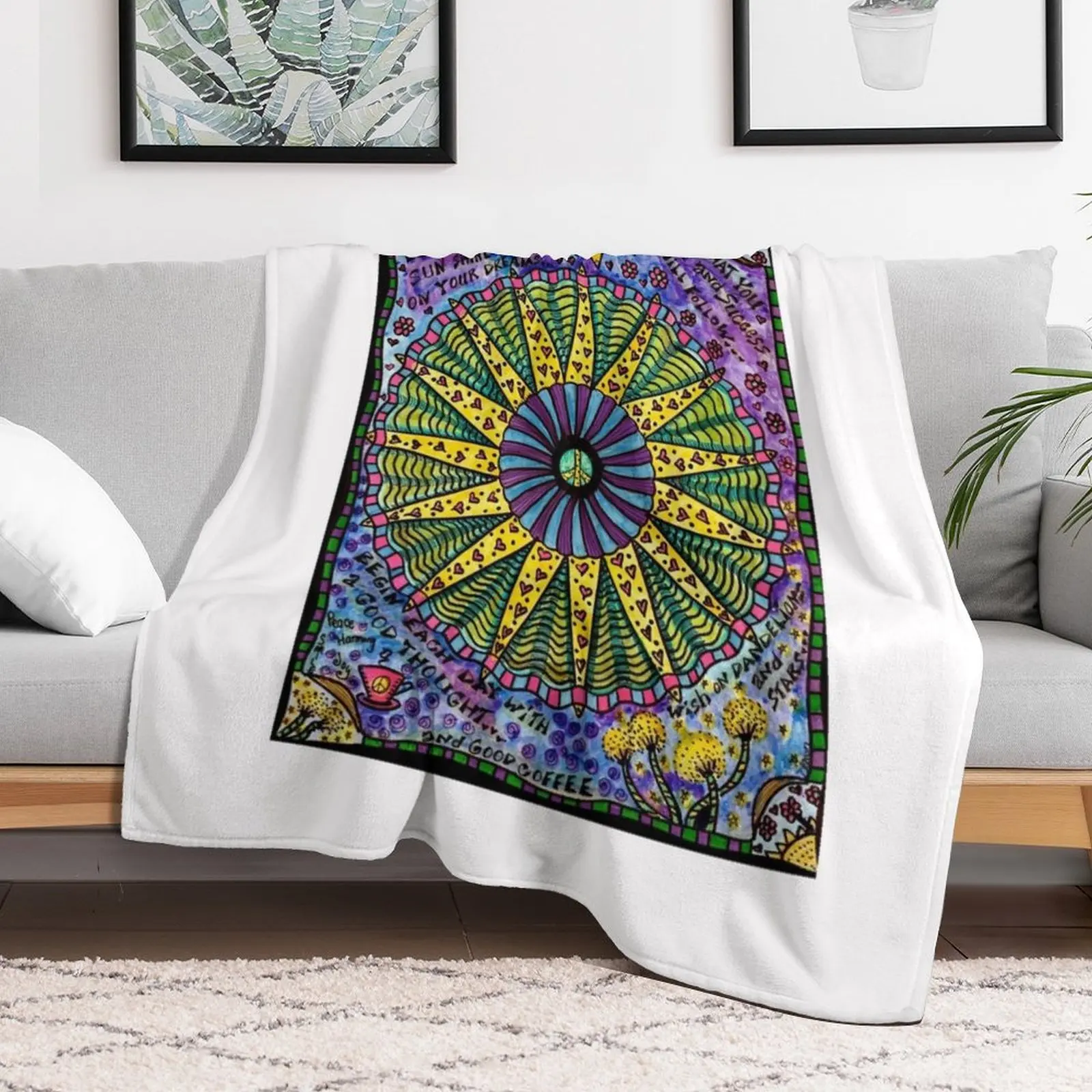 Let Peace In, Featured On CBS Sunday Morning Throw Blanket