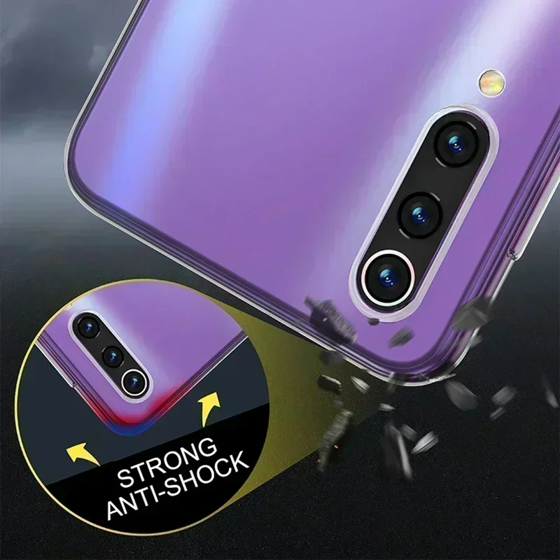 Transparent Silicone Soft Phone Case For Xiaomi Mi9 Mi 9 9T 10 10t 10s 11 Clear Transparent Case For Mi A1 A2 A3 Lite 6 8 9 Se