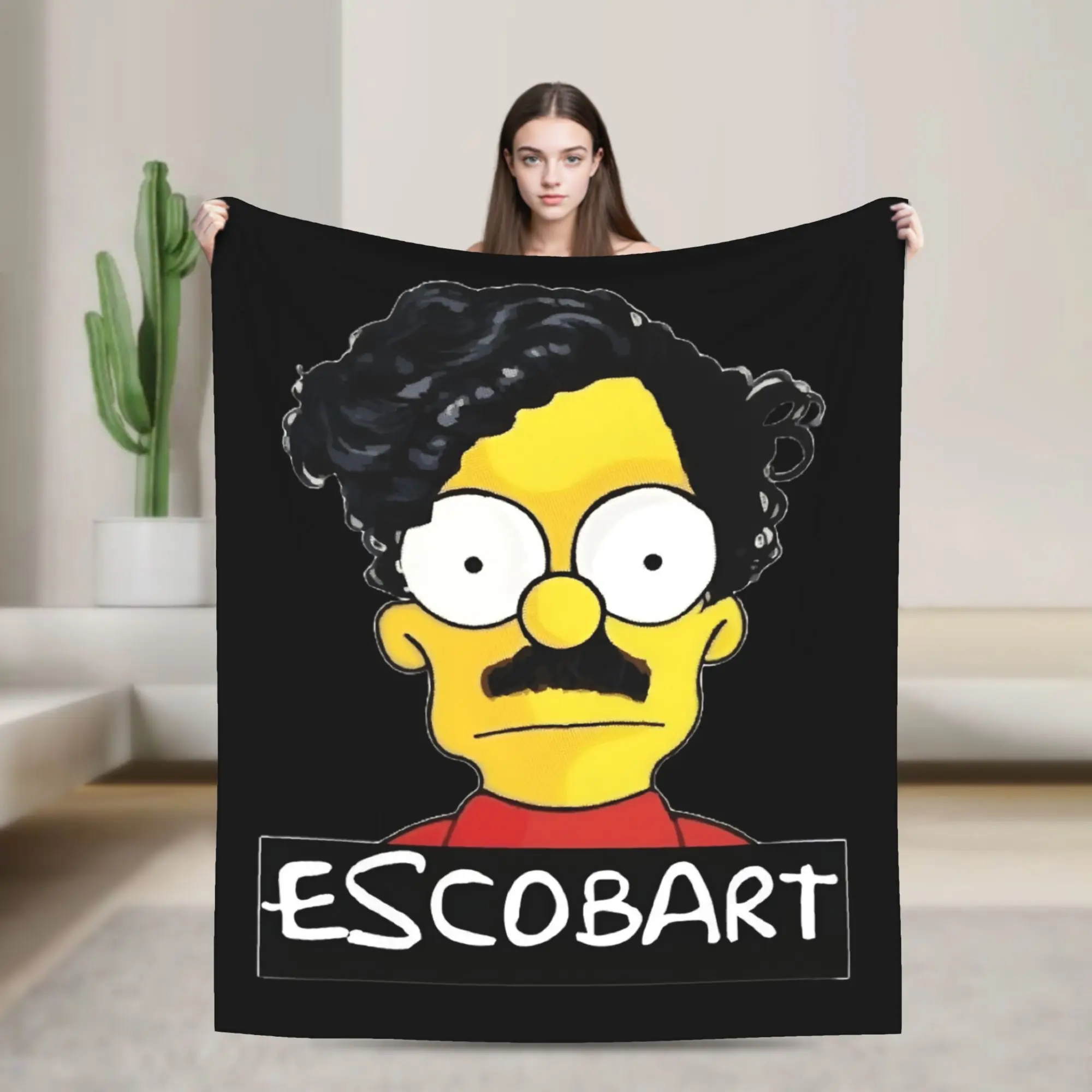 Pablo Escobar bart Blankets Fleece Spring Autumn  Portable Super Soft Throw Blankets for Bedding Travel Quilt