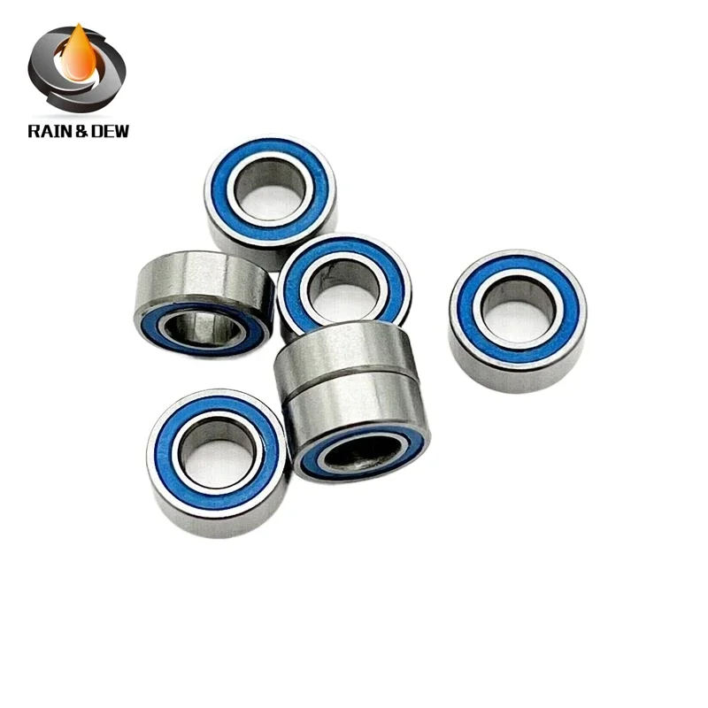 10pcs 6701 2RS 12x18x4 Miniature Thin Section Bearings 6701RS ABEC-7 12*18*4 Blue Seals Model Bearings RC Bearing