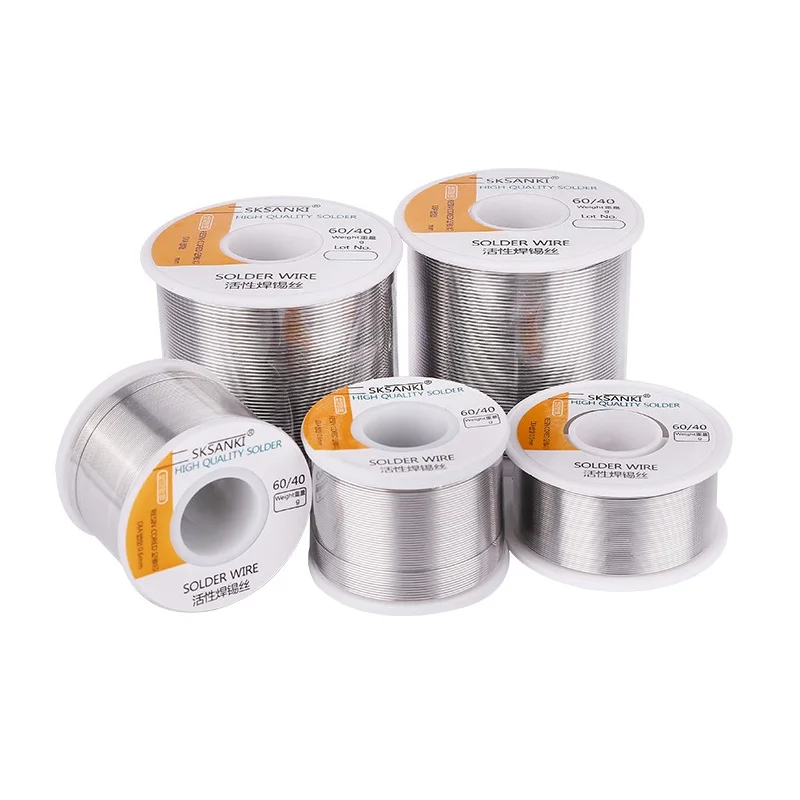 Fio de Solda de Núcleo de Resina de Chumbo para Faça Você Mesmo Solda Elétrica Rosin Núcleo Fio Rolo Casa Escritório Hobby Modelagem 60 40