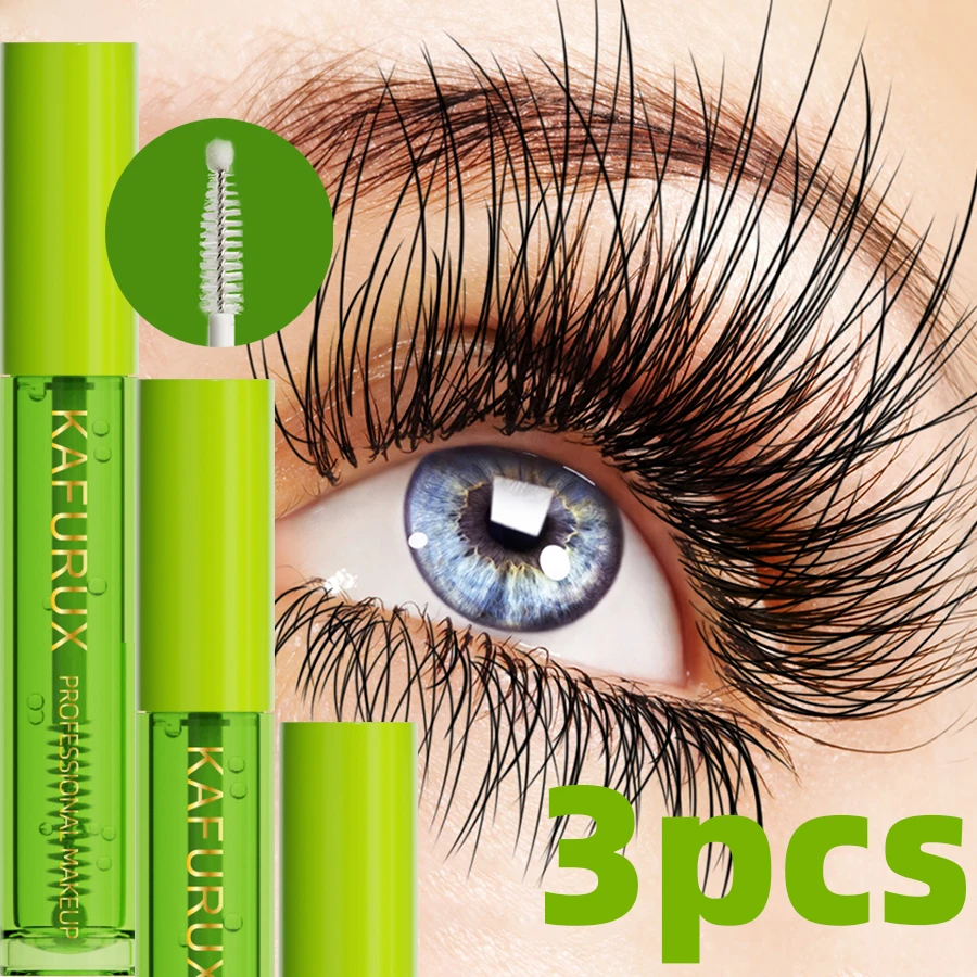 Suero potenciador de pestañas, 3 uds., alargamiento de pestañas, rizador, máscara gruesa, cuidado de los ojos, maquillaje coreano, loción para pestañas