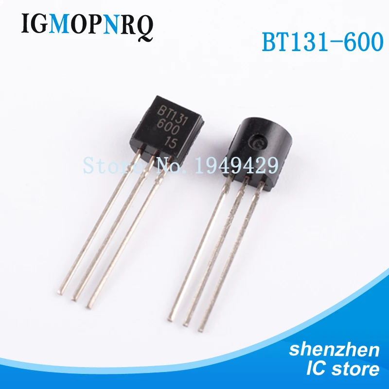 Nouveau 50 PCS/Lot BT131-600 BT131 600 TO-92 600V Transistor En Gros Électronique