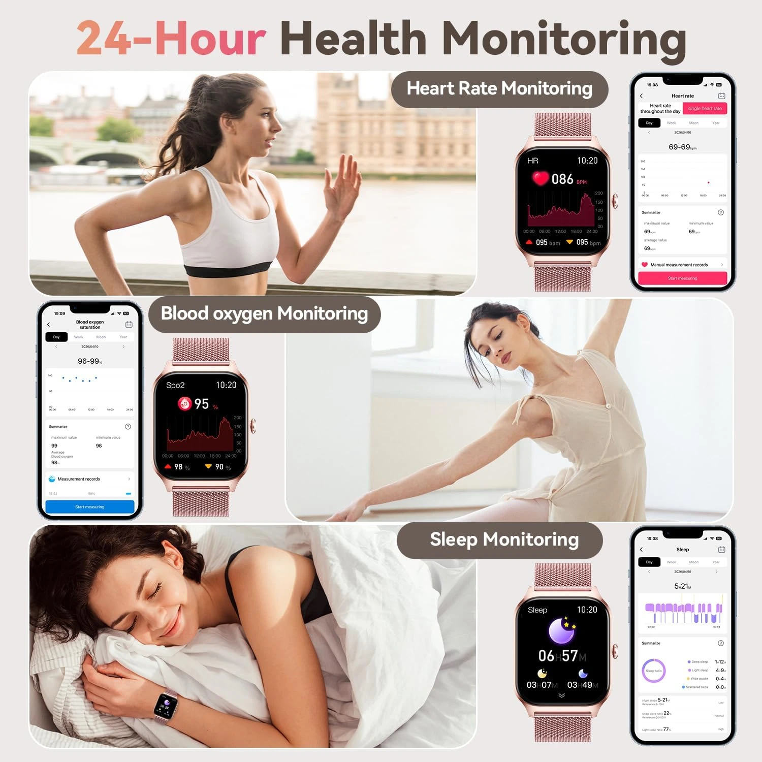 Relógio Inteligente Feminino c - Smartwatch Health Watches avaliação e preço