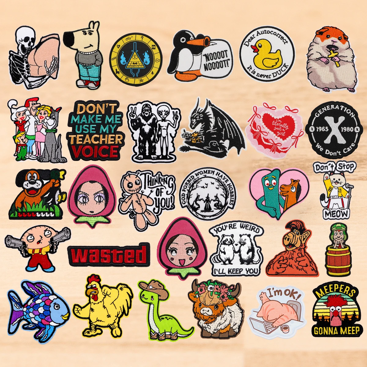 

Quote Patch Cartoon Dragon Embroidered Patches On Clothes DIY Iron On Patches For Clothing Badge On Backpack Toys Gift