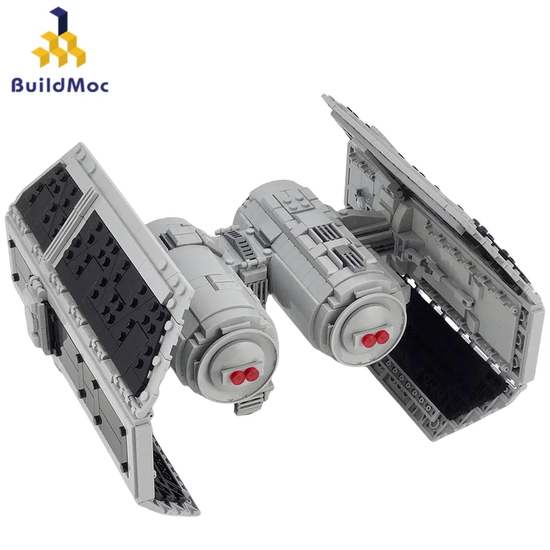 1644 Pcs Buildmoc Spaceship Bricks Small Particle Puzzle Building Block Toy Compatible With Lego Titanium Fighter Jet Toys Gifts