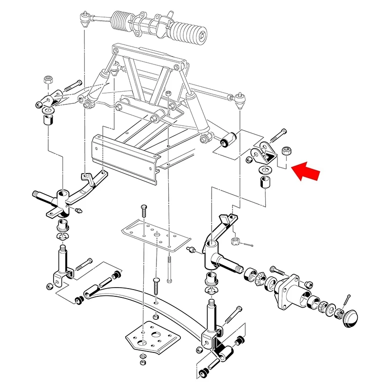 

ABHS-Delta Upper Clevis для газовой и электрической тележки для гольфа Club Car DS 1993+ заменяет 1016384