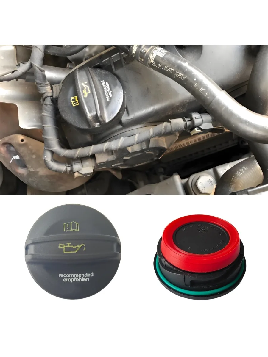 1Pc/1Set 06G103485 EA888 3rd Engine Oil Cap/Gasket For VW Golf 7 MK7 Passat B8 Tiguan Touran L Audi A4 A3 A6 Q5 Q7 Skoda Superb — 2