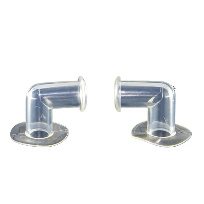 Boquilla de aire de codo de PVC de 10 piezas, junta de tubo de onda, codo de junta de PVC, avión de cola diagonal de PVC