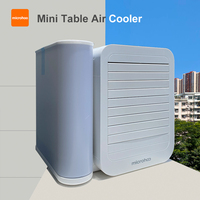 Microhoo Mini Table Air Cooler USB Portable Air Conditioner Fast Water Cooler 1000ml Capacity Touch Screen 99 Speed Adjustment