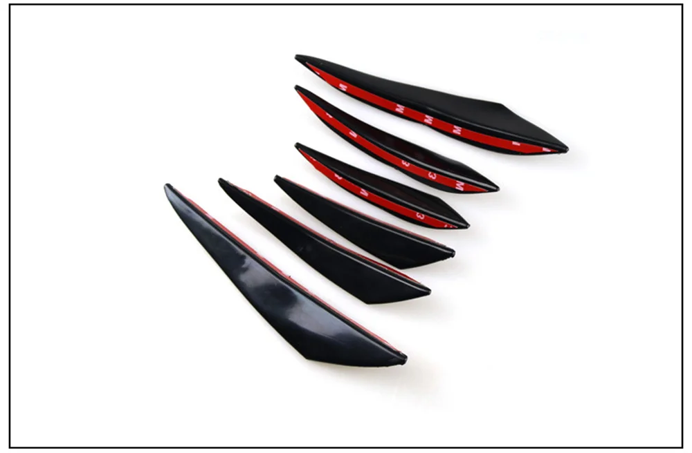 6 teile/satz Universal Auto Frontschürze Lip Schutz Ecke Anti-Scratch Diffusor Splitter Flossen Auto Körper Anti-Kollision Zubehör – Detail 7