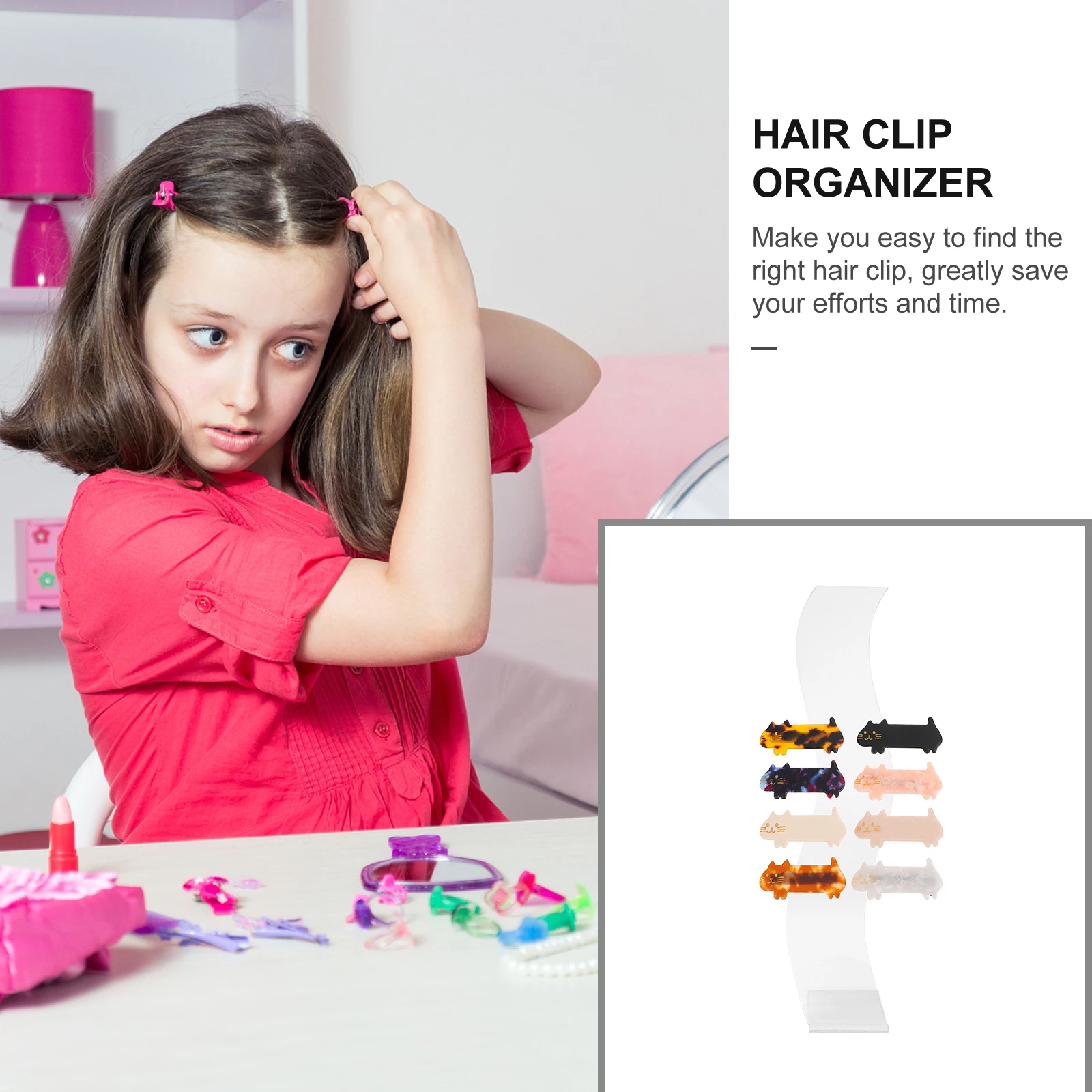

Hairpin Display Stand Bow Accessories for Storage Organizer Clip Barrette Women