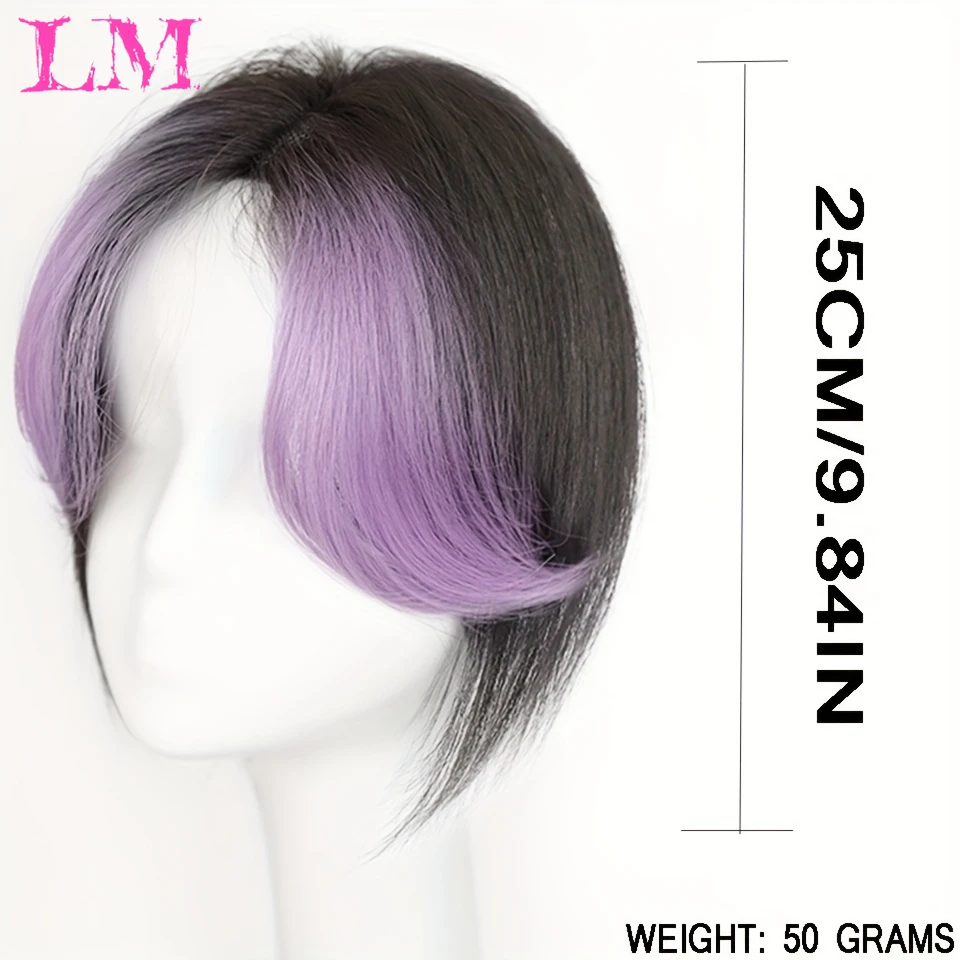 LM Wig Pieces For Women Symulowane włosy na głowie Naturalne i puszyste grzywki w kształcie ośmiu Lekkie i cienkie włosy