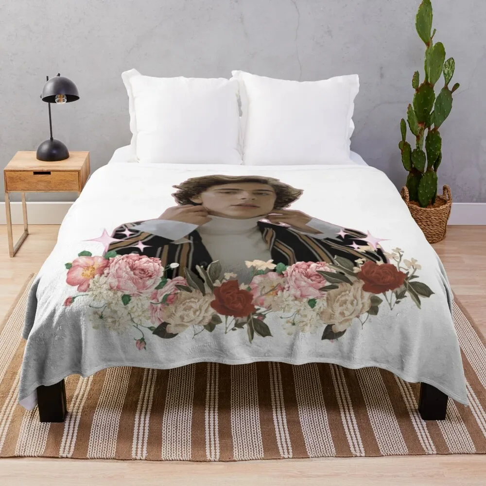 

Timothe Chalamet Aesthetic Throw Blanket Foldable Soft Warm Blanket for Outdoor Use