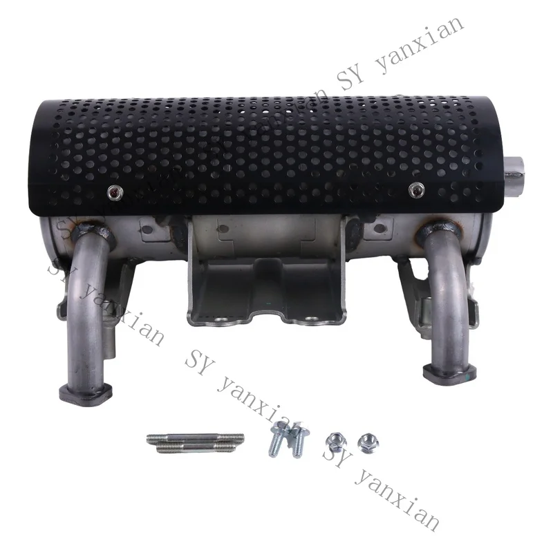 SY+ NEW For Honda GX630 GX660 GX690 Right Exhaust Muffler w/Bracket 18310-Z6L-013