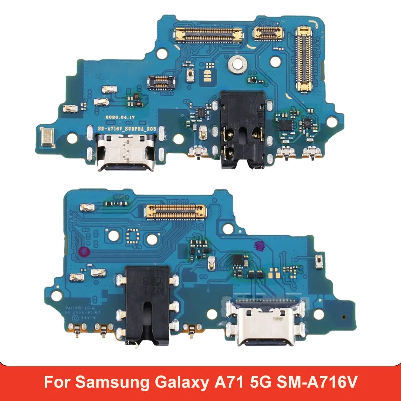USB Charging Dock Board For Samsung Galaxy A71 5G SM-A716V Charger Port Connector Flex Cable Repair parts