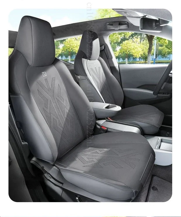 for Zeekr X 2024 Seat Cushion Fur Leather Porosity 4 5  Seat Cover Interior Accessories Semi-wrapped Ventilated Four-season Pad