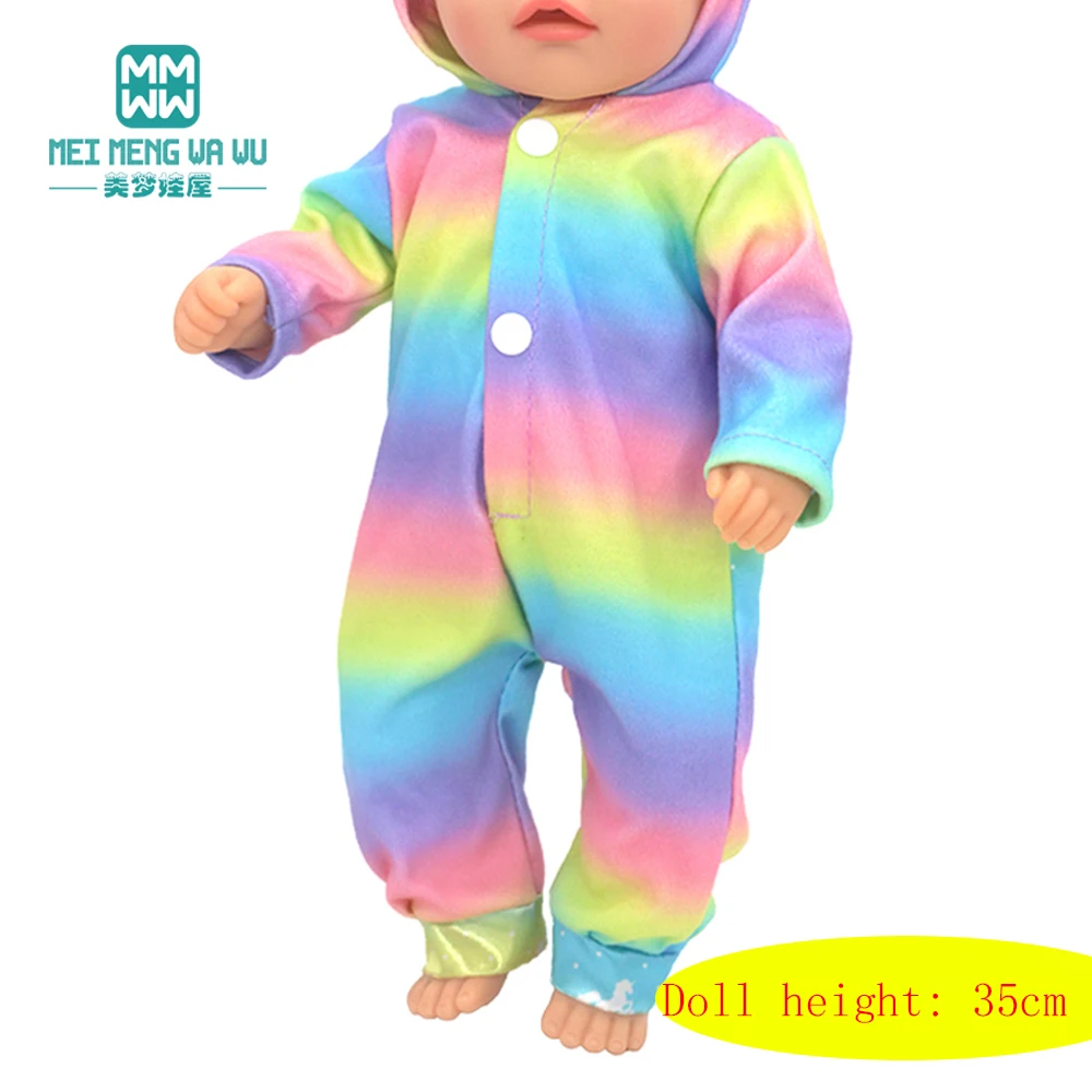 Mini Toys Doll Clothes 35cm 14inch Born Doll Fashion Blankets Dresses Onesies Suit Girl Gift