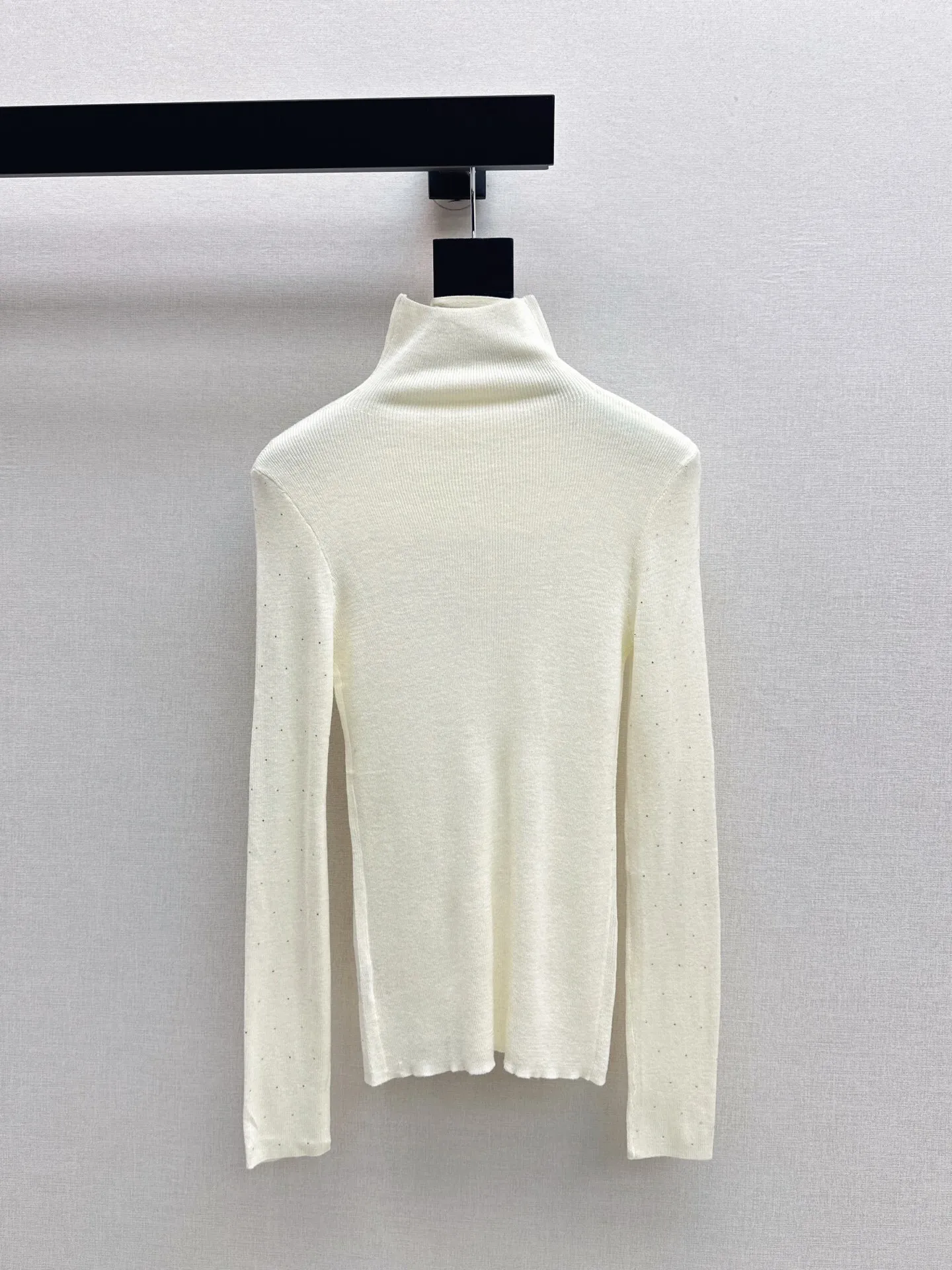 

Высококачественный новый женский вязаный базовый свитер с высоким воротником, универсальный топ из одного предмета