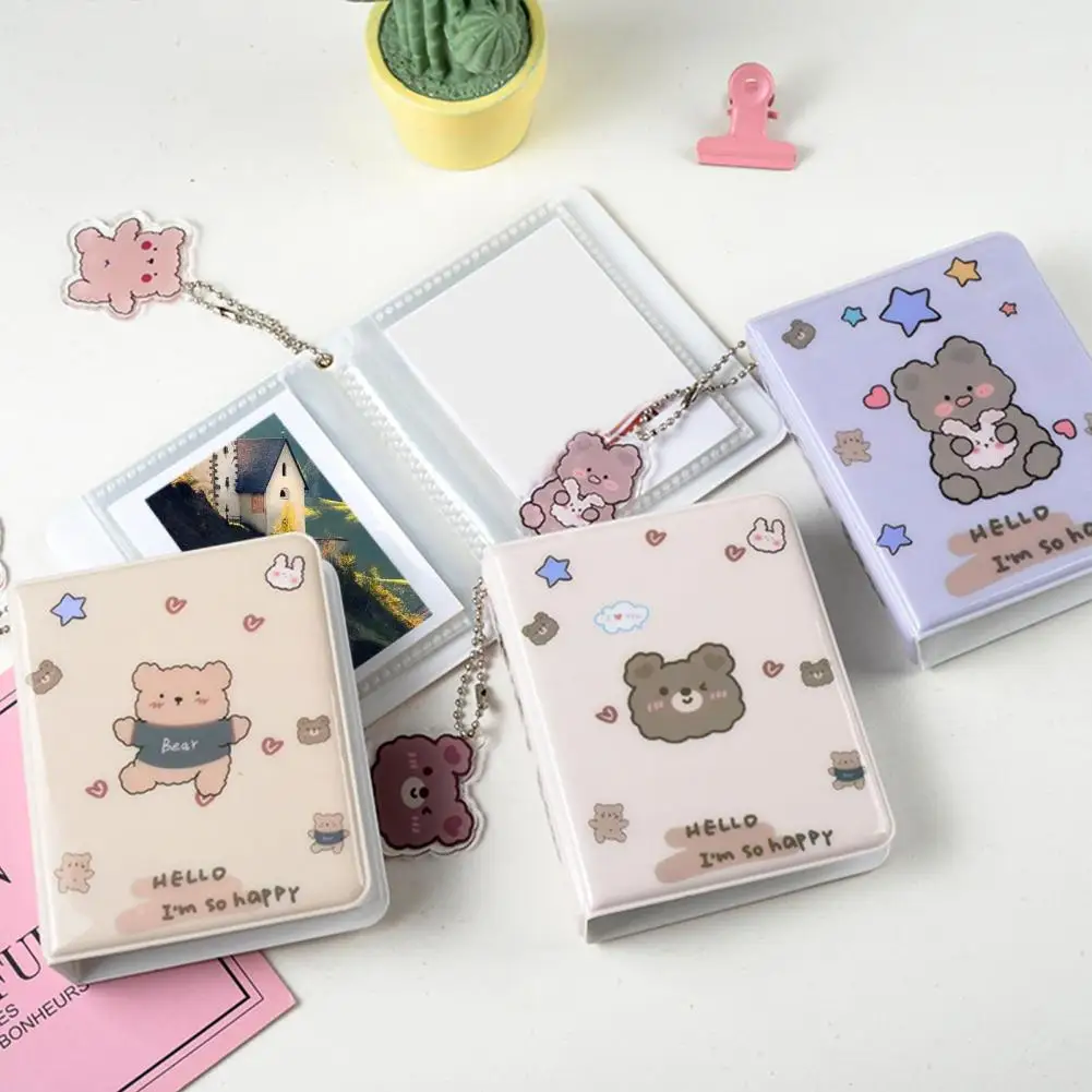 Photo Book 3 Inch 36 Pockets Waterproof Dust-proof Plug-in Transparent Inner Cartoon Travel Picture Album for Home