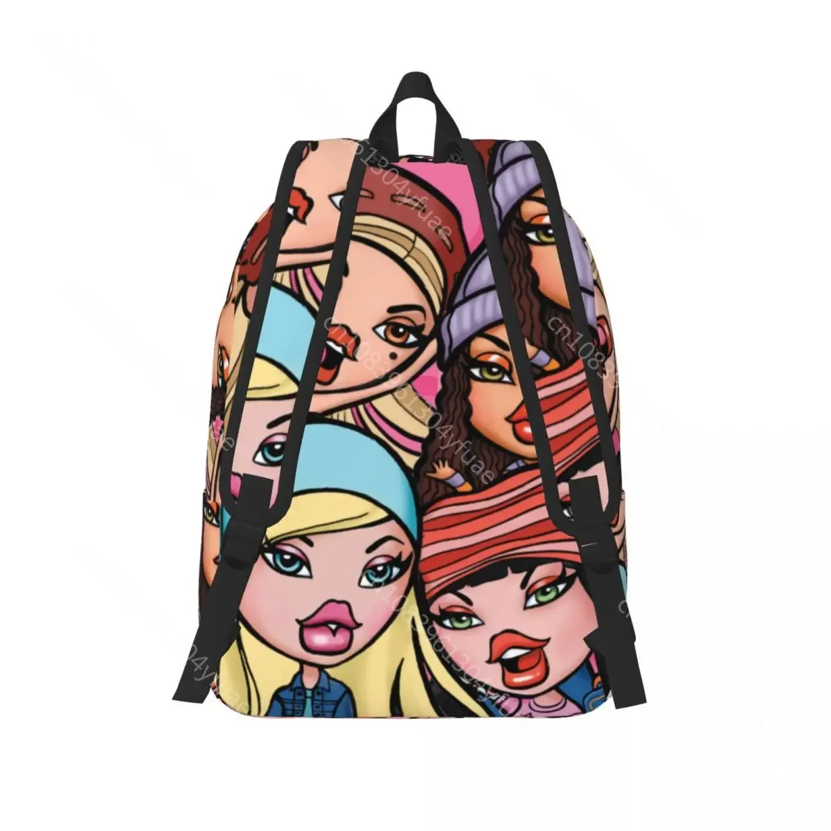 Bratz Backpack 20th Anniversary Y2k Girl Polyester Cycling Backpacks Print Casual High School Bags Rucksack