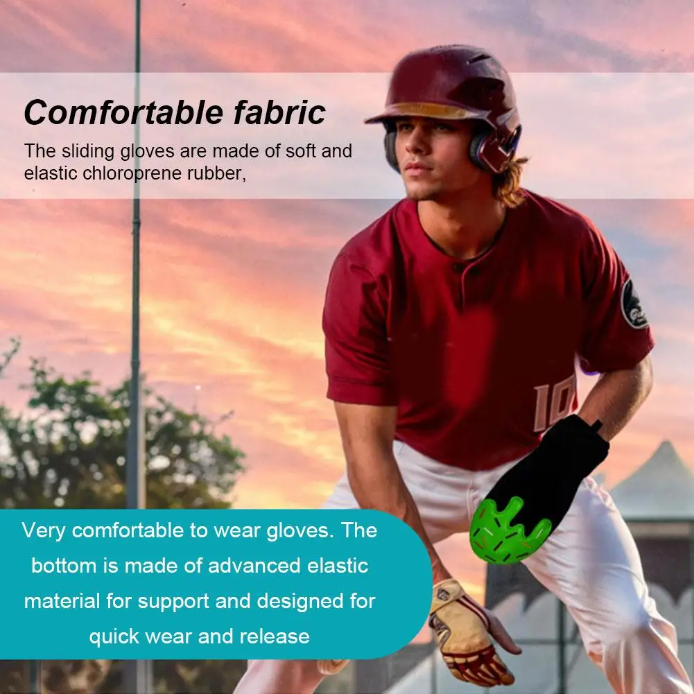 

Outdoor Sports Ice Cream Baseball Sliding Gloves Left And Hand Universal Gear Sliding Gloves Protective Right Softball A7f3