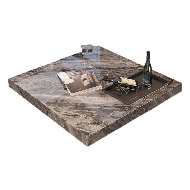 

household Italian minimalist light luxury high end living room square coffee table