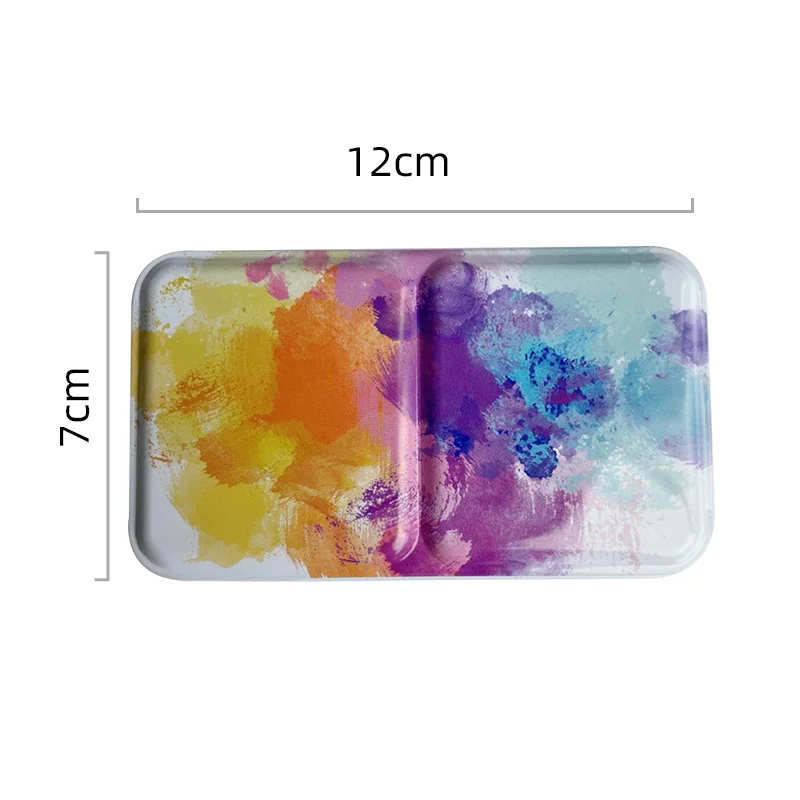 Imagem -06 - Caixa de Pintura Dobrável de Metal Portátil Multi Color Case para Aquarela Guache Subembalagem Acrílica Paleta Vazia 24 Grades