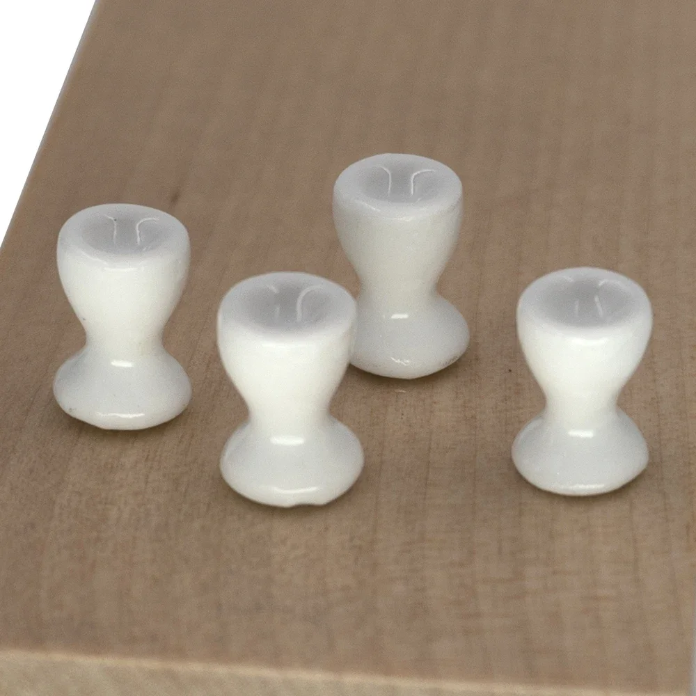 4개 1/12 인형의 집 액세서리 미니 세라믹 고블릿 와인 잔 미니어처 차 물컵 모델 장난감 인형 집 장식용 bjd