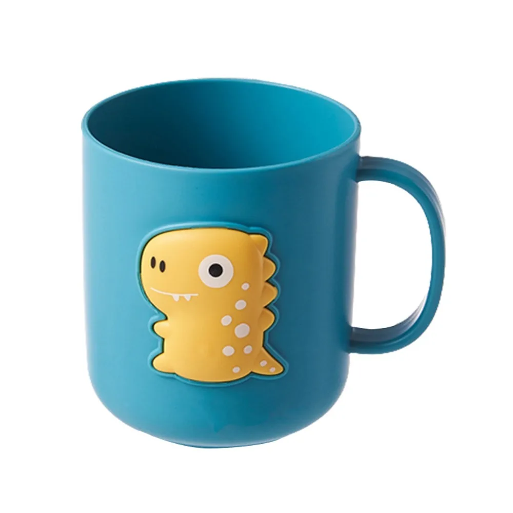 Practical Plastic Toothbrush Cup Multipurpose Portable Toothbrush Holder Cute Dinosaur Mouthwash Cup Bathroom Kitchen