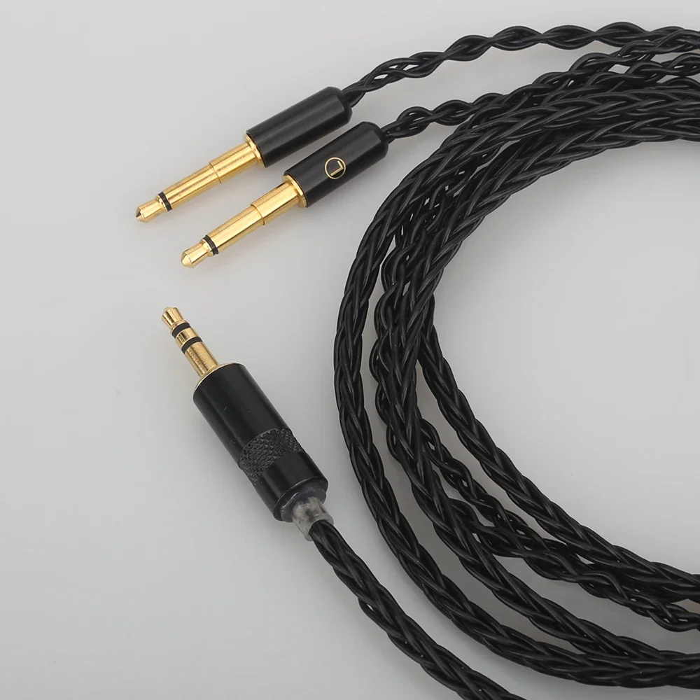 Audiocrast HC009 استبدال سماعات كابل 3.5 مللي متر إلى 2X3.5 مللي متر ترقية الصوت كابل ل Meze 99 الكلاسيكية/سماعات الأذن البؤرية