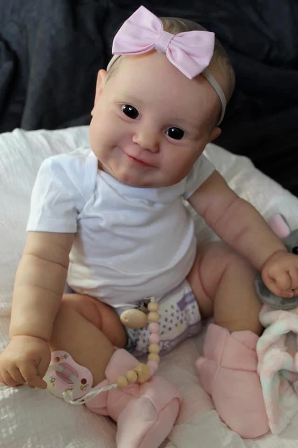 60CM Bebe Reborn Dolls Popular Maddie Huge Baby Reborn Toddler Dolls Hand Painting 3D Skin Multiple Layers with Visible Veins