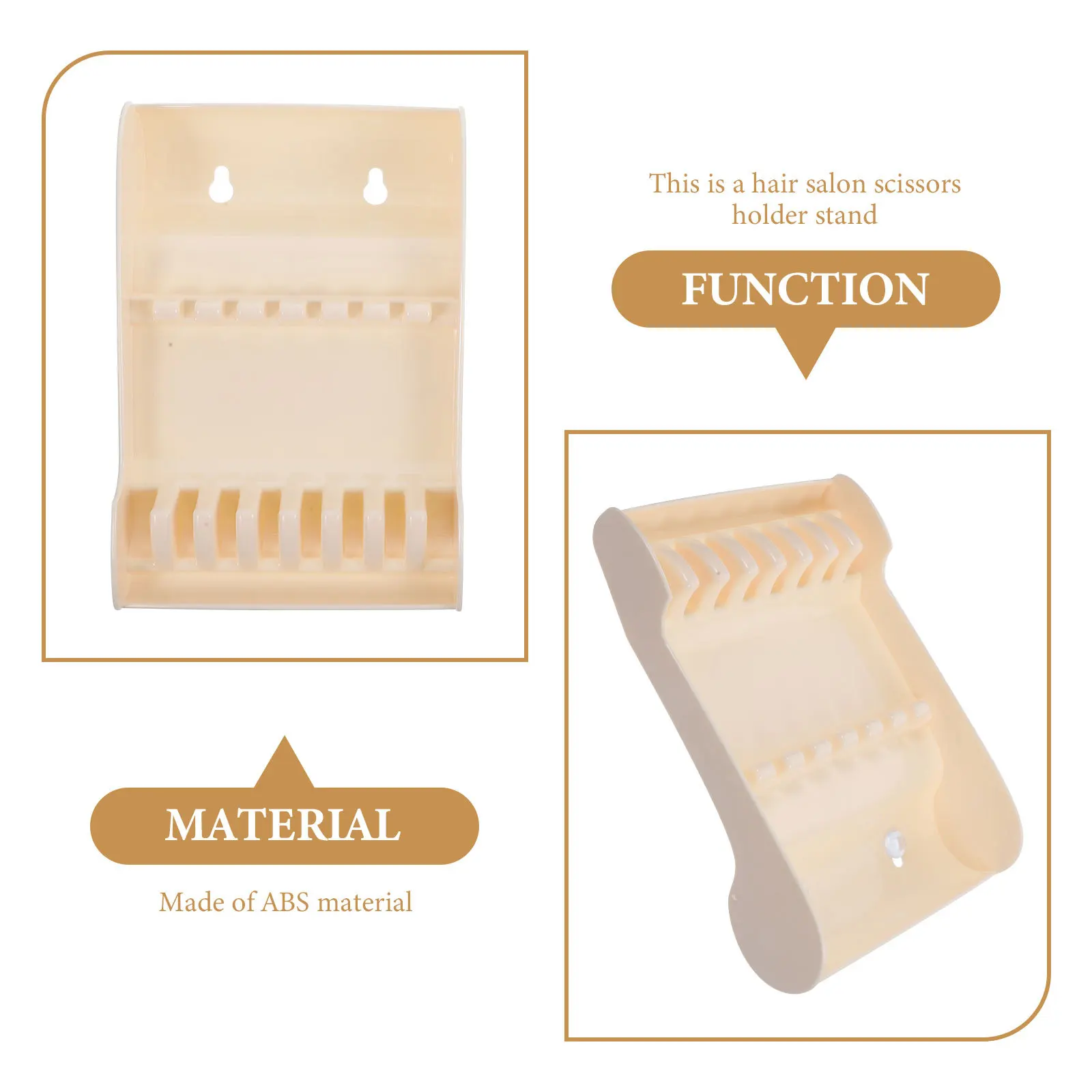 

Salon Hairdressing Scissors Holder Stand White Detachable Storage Case Efficient Hair Salon Tools Organizer Scissors Clips Brush