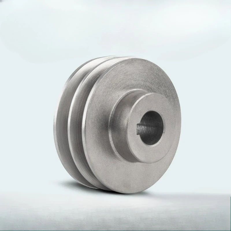 

1pcs Outer Diameter 90mm Belt Pulley Double Groove 2A Head Cast Iron Outer Motor Pulley Diesel Generator V-belt Pulley