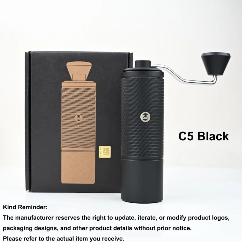TIMEMORE Chestnut C5/C5ESP Manual Coffee Grinder Portable Espresso Grinder, 42mm S2C Burrs, 25g Capacity, Fine Adjustment