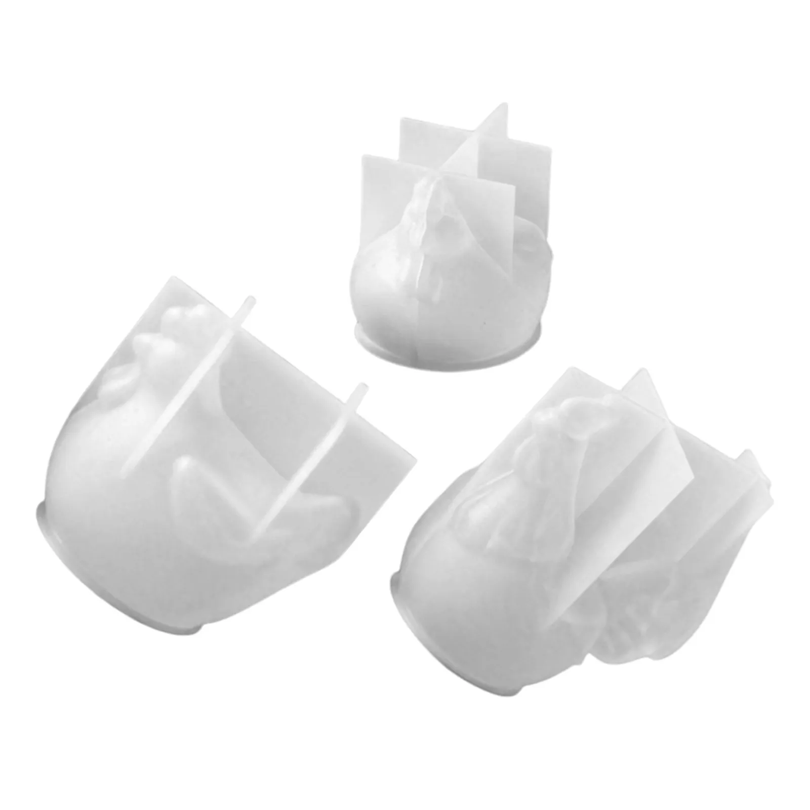 3Pcs Rooster Statue Silicone Molds for Resin Epoxy Casting Chocolate Shaping DIY Easter Christmas Baking Fondant Farm