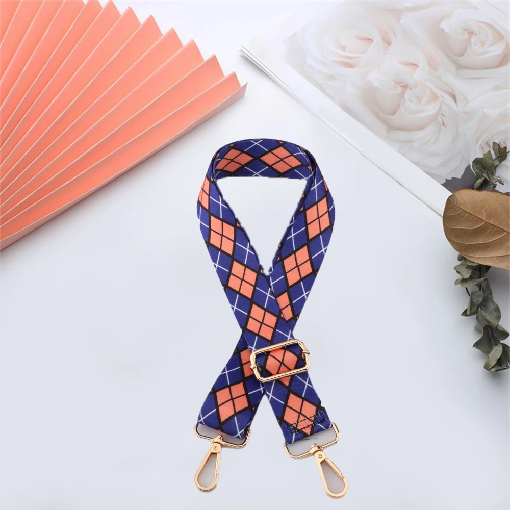 Crossbody Straps Replacement Nylon Adjustable Widening Thickening Colourful Pattern Fashion Accessories Handbag Shoulder Strap