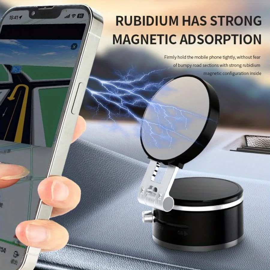 

2025 New 360° Rotation Magnetic Suction Phone Mount Foldable and Retractabl, Hands-Free Magnetic Cell Phone Holder for All
